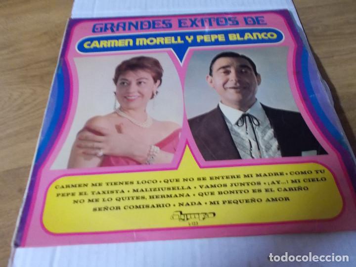 Discos de vinilo: GRANDES EXITOS DE CARMEN MORELL Y PEPE BLANCO. - Foto 1
