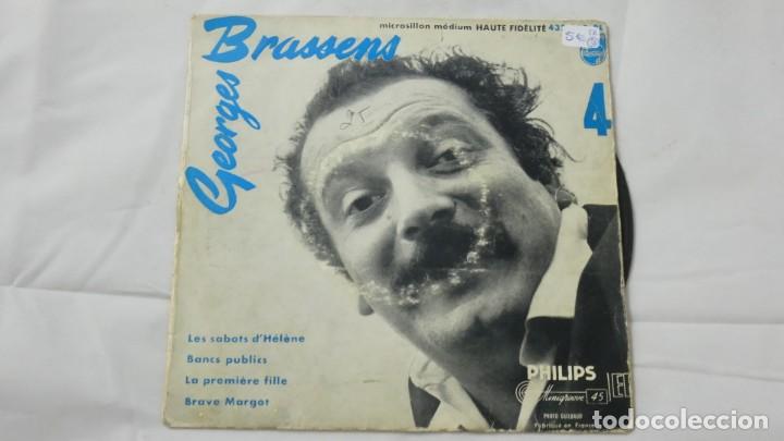 Discos de vinilo: DISCO VINILO SINGLE . GEORGES BRASSENS . - Foto 1