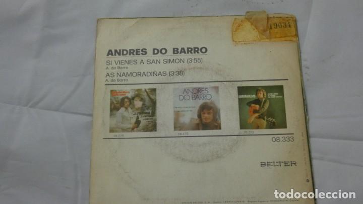 Discos de vinilo: DISCO VINILO SINGLE . ANDR&Eacute;S DO BARRO - Foto 2