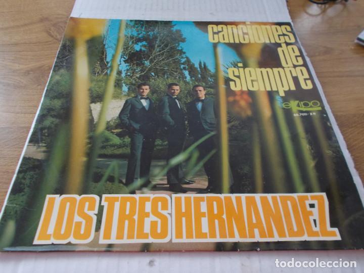 Discos de vinilo: LOS TRES HERNANDEZ, CANCIONES DE SIEMPRE. - Foto 1