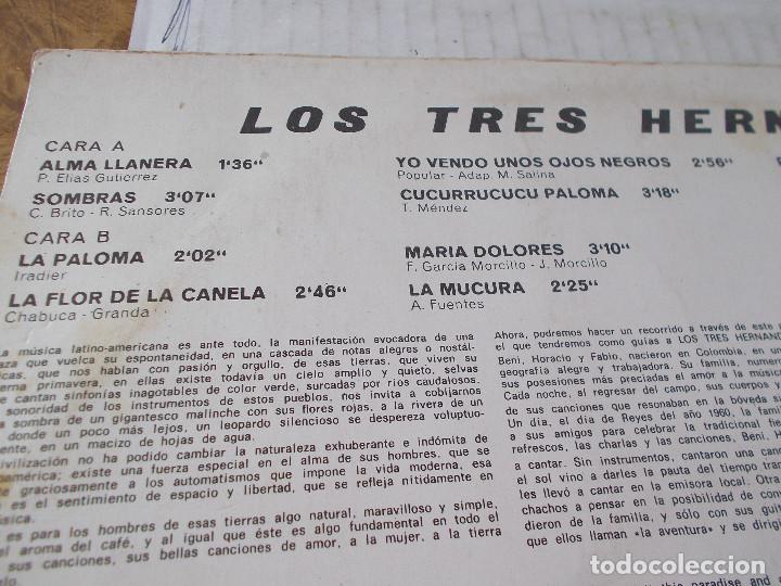 Discos de vinilo: LOS TRES HERNANDEZ, CANCIONES DE SIEMPRE. - Foto 2