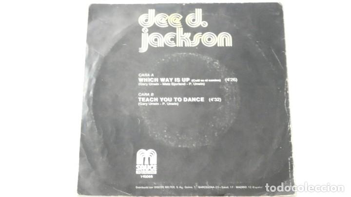 Discos de vinilo: DISCO VINILO . SINGLE DEE D. JACKSON - Foto 2