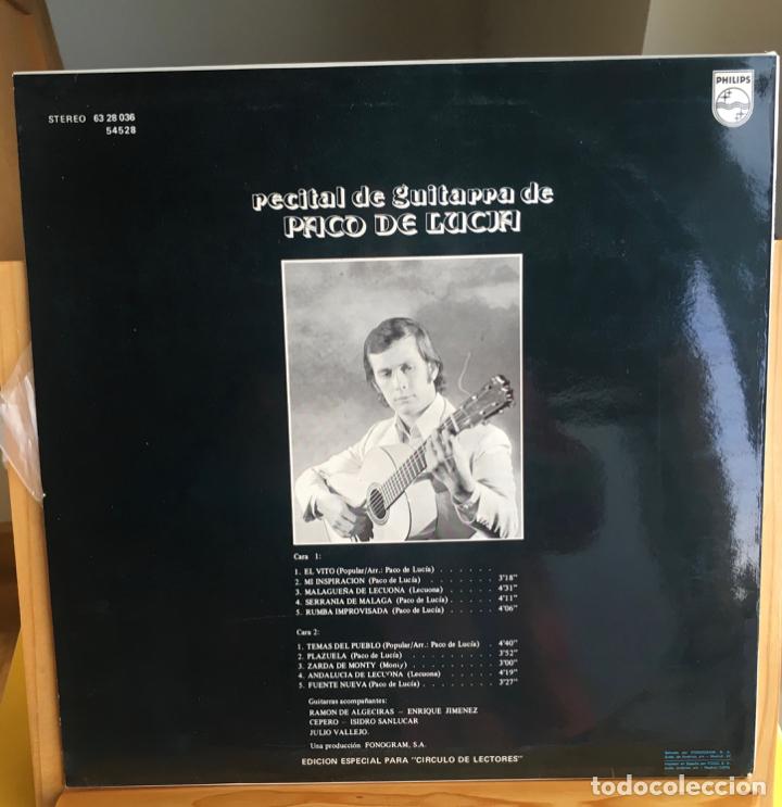 Discos de vinilo: Paco de Luc&iacute;a guitarra - Foto 2