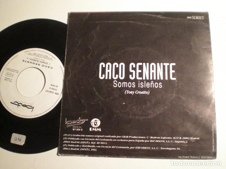 Discos de vinilo: CACO SENANTE - SINGLE BATE 1993 - Foto 2