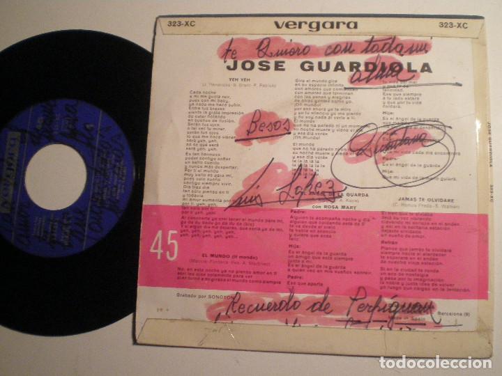 Discos de vinilo: JOSE GUARDIOLA - EP VERGARA 1965 - Foto 2
