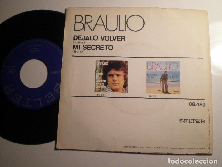 Discos de vinilo: BRAULIO - SINGLE BELTER 1975 - Foto 2
