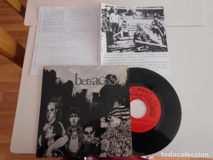 Discos de vinilo: BERRACOS-EP WALKING DOWN +2-PROMO-HOJA-NUEVO - Foto 1