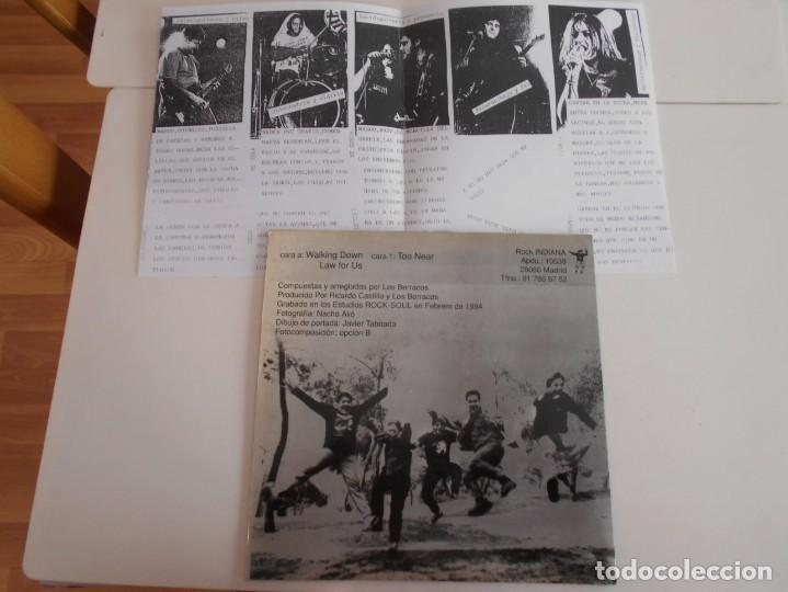 Discos de vinilo: BERRACOS-EP WALKING DOWN +2-PROMO-HOJA-NUEVO - Foto 2