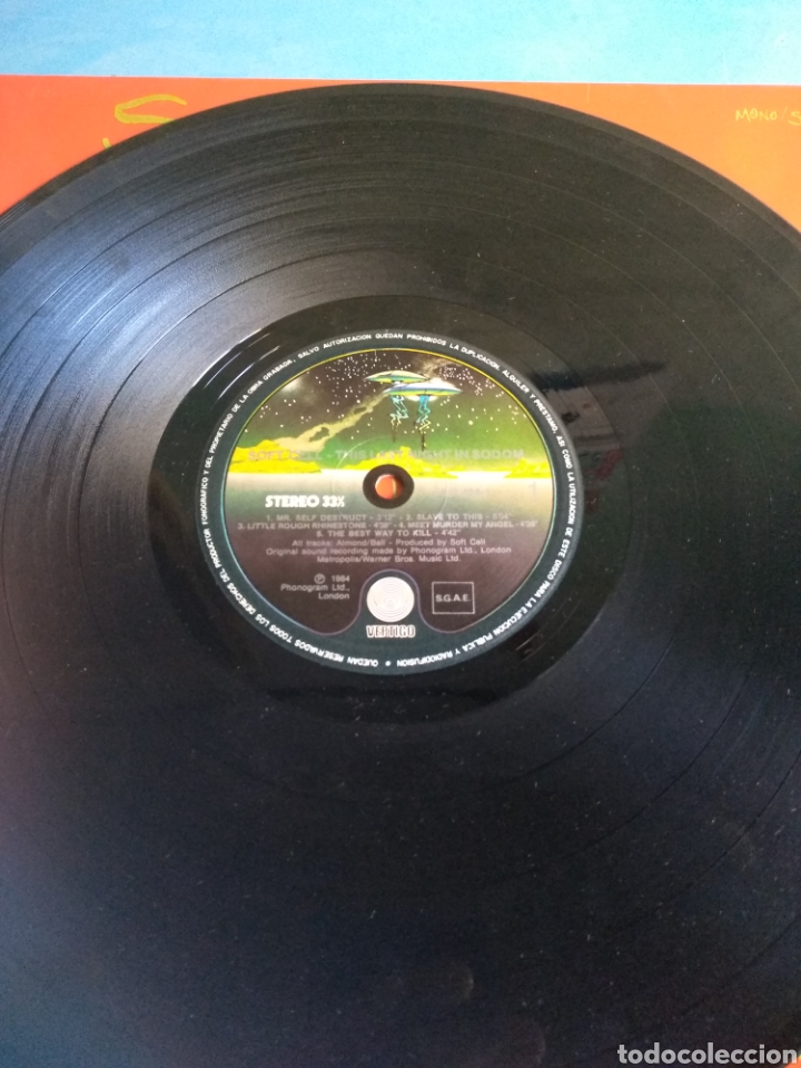 Discos de vinilo: Disco (Soft Cell) this last night a&ntilde;o 1984 - Foto 2