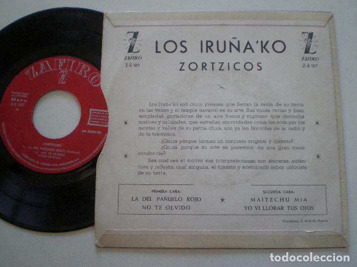 Discos de vinilo: LOS IRU&Ntilde;AKO - EP 1960 - Foto 2