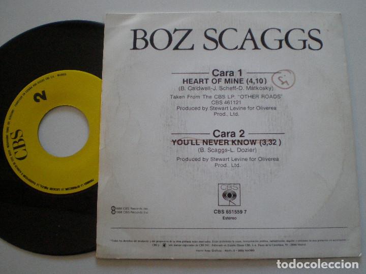 Discos de vinilo: BOZ SCAGGS - SINGLE PROMO 1988 - Foto 2