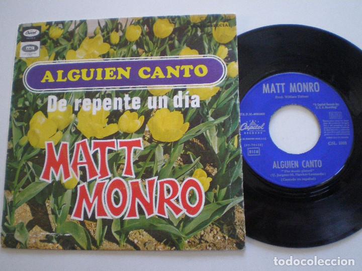 Discos de vinilo: MATT MONRO - SINGLE 1968 - Foto 1