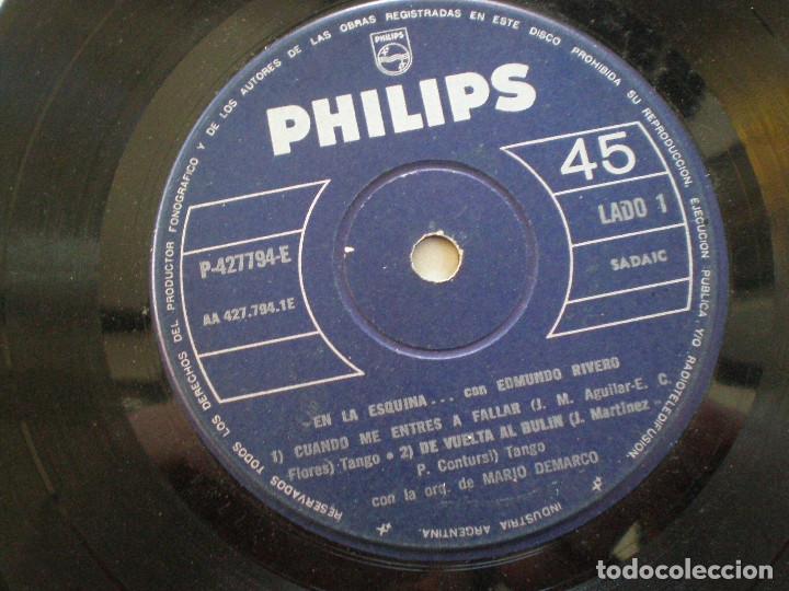 Discos de vinilo: EDMUNDO RIVERO -EP ARGENTINA PHILIPS - Foto 1