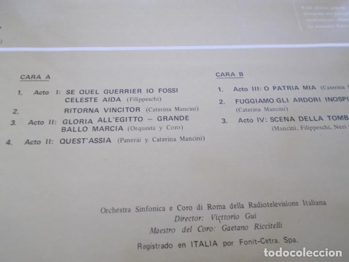 Discos de vinilo: AIDA, VERDI, FRAGMENTOS - Foto 2