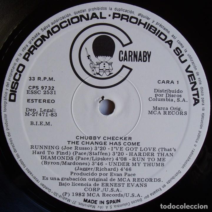 Discos de vinilo: Chubby Checker, The Change Has Come, Carnaby-CPS 9732 - Foto 4