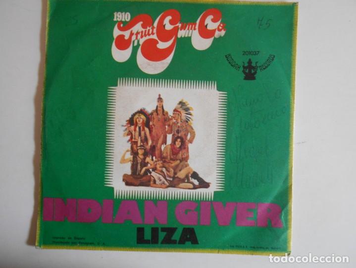 Discos de vinilo: 1910 FRUITGUM CO.-SINGLE INDIAN GIVER - Foto 2