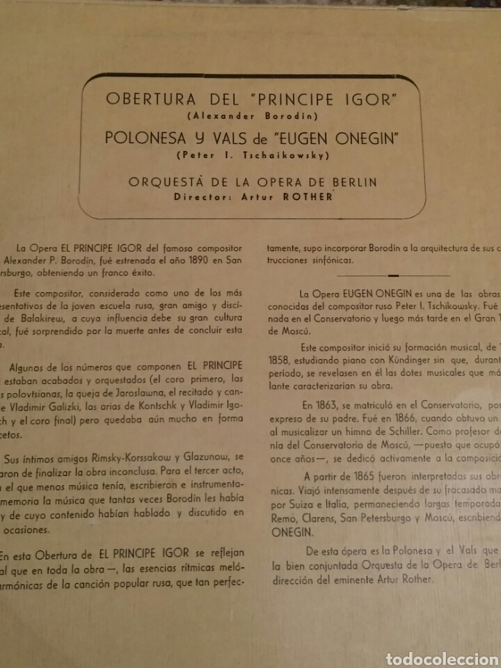 Discos de vinilo: Vinilo 1958 Principe Igor - Foto 2