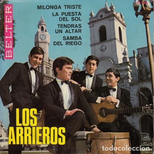 Discos de vinilo: LOS ARRIEROS - MLONGA TRISTE - EP RARO DE VINILO - Foto 1