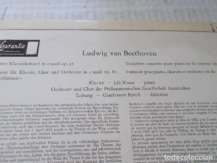 Discos de vinilo: BEETHOVEN LILI KRAUS. - Foto 2