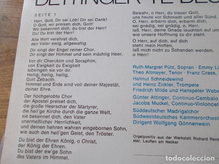 Discos de vinilo: HANDEL.DETTINGER TE DEUM - Foto 2