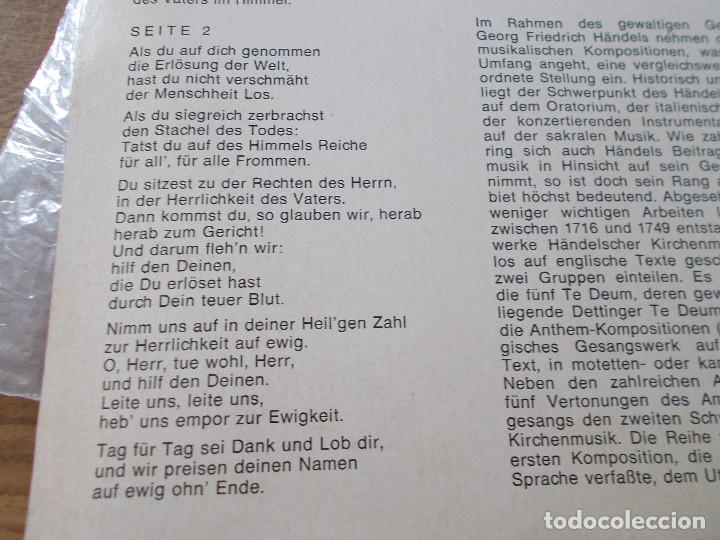 Discos de vinilo: HANDEL.DETTINGER TE DEUM - Foto 3