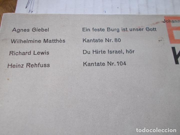 Discos de vinilo: BACH, KANTATEN - Foto 2