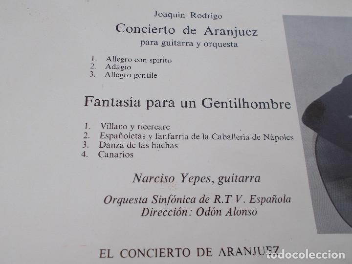 Discos de vinilo: JOAQUIN RODRIGO CONCIERTO DE ARANJUEZ - Foto 2
