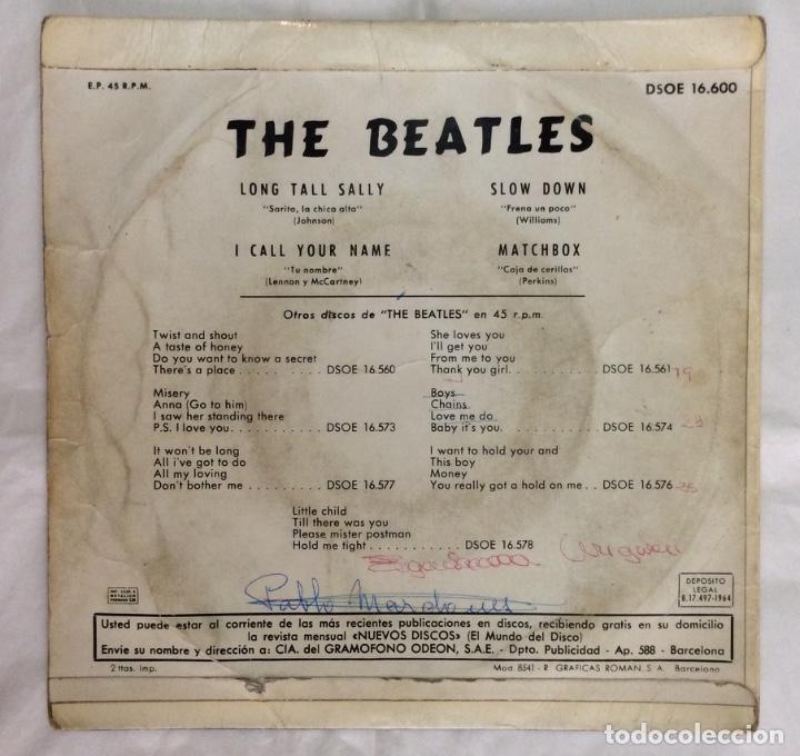 Discos de vinilo: Disco vinilo single THE BEATLES LONG TALL SALLY - Foto 2