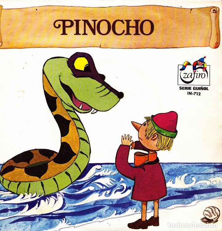 Discos de vinilo: PINOCHO - CUENTO EN SINGLE , VINILO ROJO 1972 - Foto 1