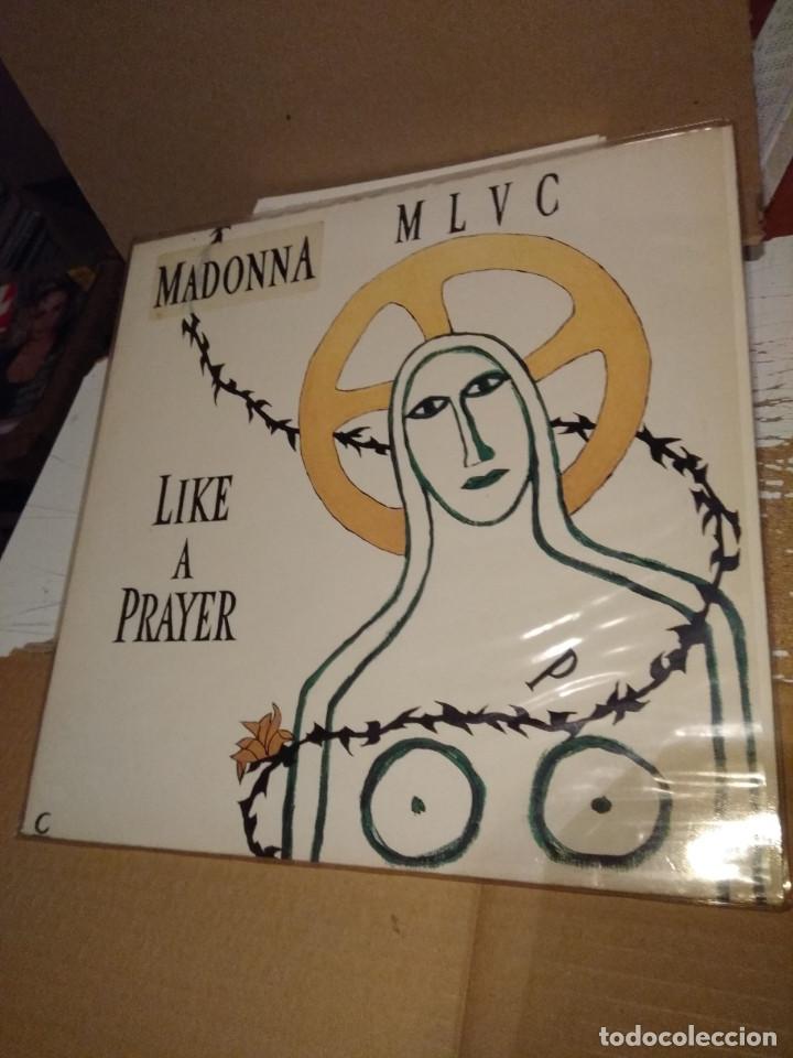 Discos de vinilo: MAXI SINGLE MADONNA : LIKE A PRAYER ( 3 TRACKS ) - Foto 1
