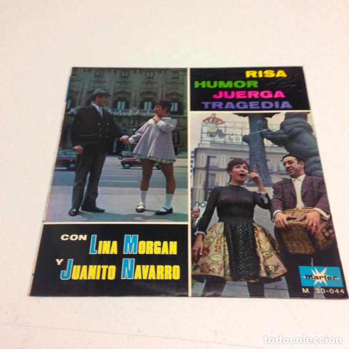 Discos de vinilo: LINA MORGAN+JUANITO NAVARRO--RISA HUMOR - Foto 1