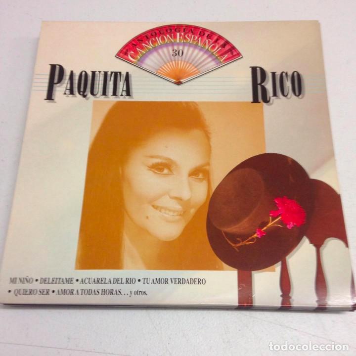 Discos de vinilo: PAQUITA RICO--ANTOLOGIA DE LA CANCION ESPA&Ntilde;OLA 30