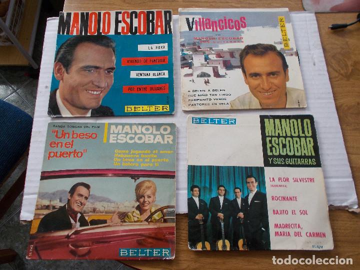 Discos de vinilo: MANOLO ESCOBAR. LOTE DE 4 EPS - Foto 1