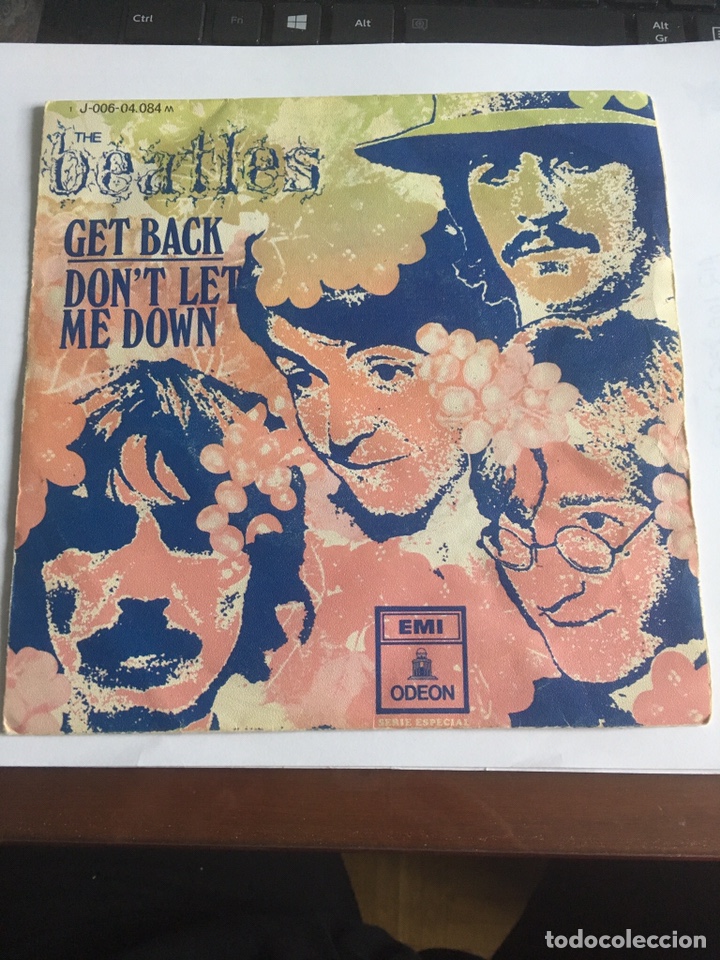 Discos de vinilo: GET BACK THE BEATLES EM&Iacute; ODEON A&Ntilde;O 1069 - Foto 1
