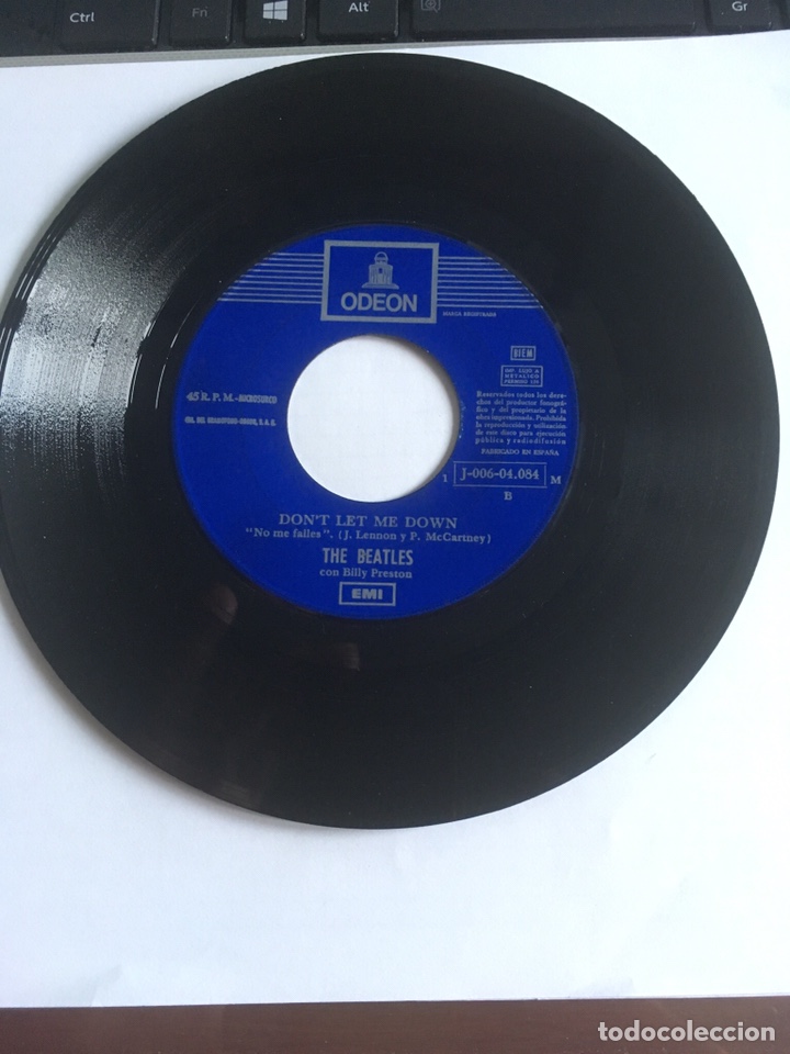 Discos de vinilo: GET BACK THE BEATLES EM&Iacute; ODEON A&Ntilde;O 1069 - Foto 4