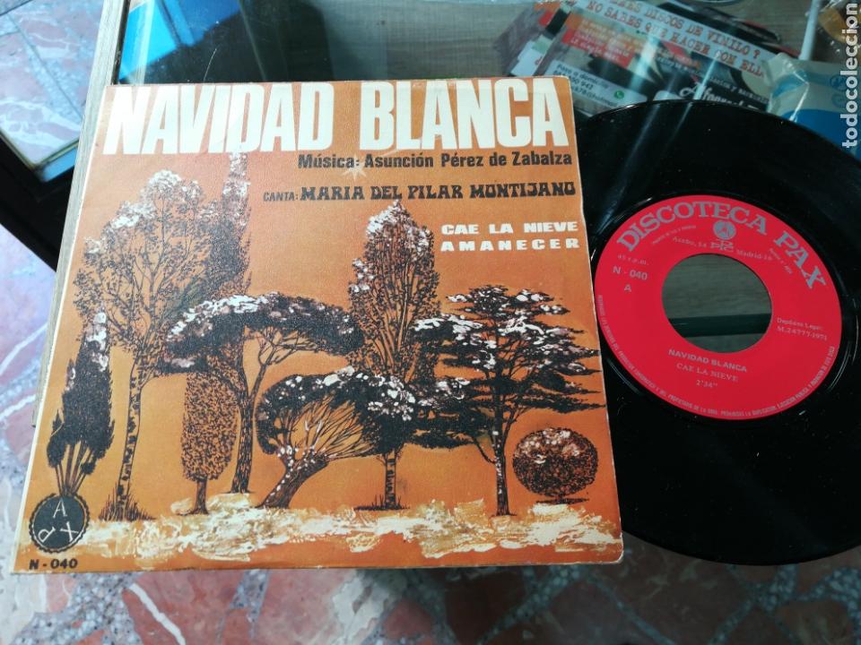 Disques de vinyle: Maria pilar montijano single navidad blanca cae la nieve pax 1971