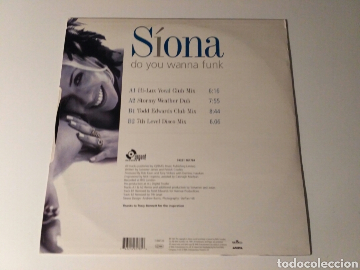 Discos de vinilo: Siona - Do You Wanna Funk - Foto 2