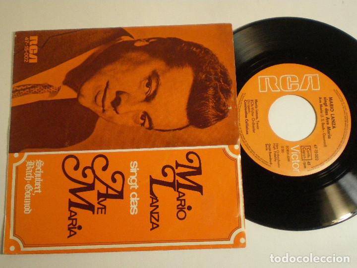 Discos de vinilo: MARIO LANZA - AVE MARIA - SINGLE ALEMAN RCA - Foto 1