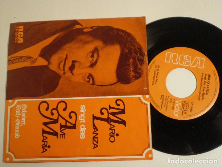 Discos de vinilo: MARIO LANZA - AVE MARIA - SINGLE ALEMAN RCA - Foto 2