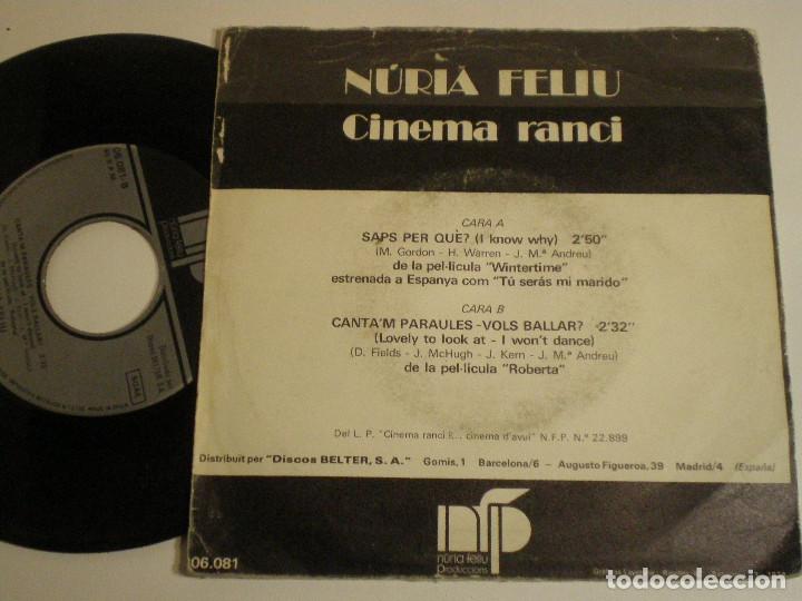 Discos de vinilo: NURIA FELIU - SINGLE 1974 - Foto 2