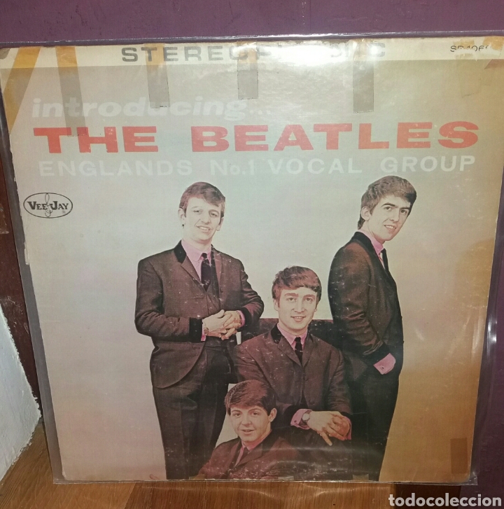 Discos de vinilo: LP Disco Vinilo The Beatles Introducing VEE-JAY RECORDS - Foto 1