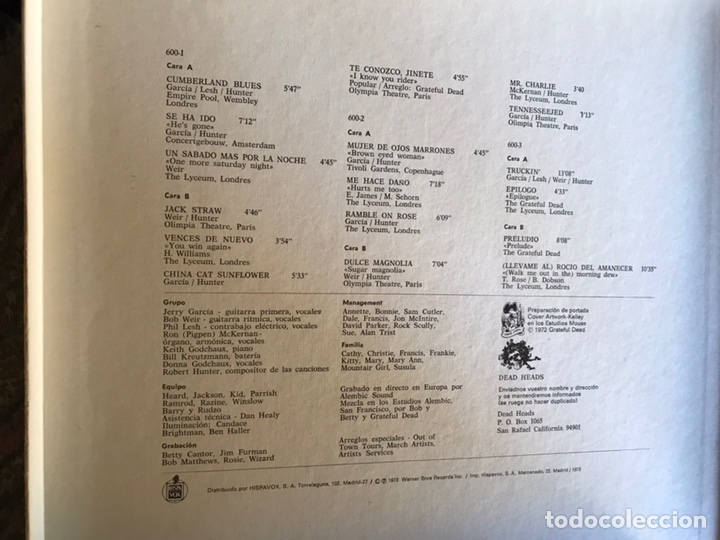 Discos de vinilo: Europe 72. Grateful Dead - Foto 4