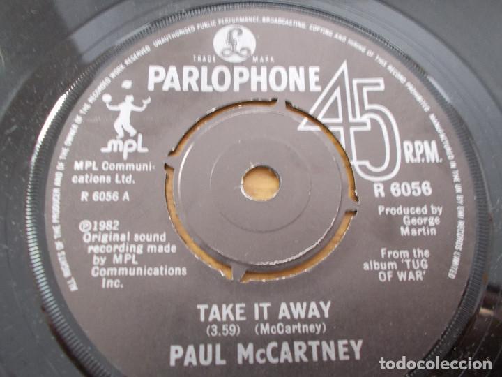 Discos de vinilo: PAUL McCARTNEY, TAKE IT AWAY. - Foto 2