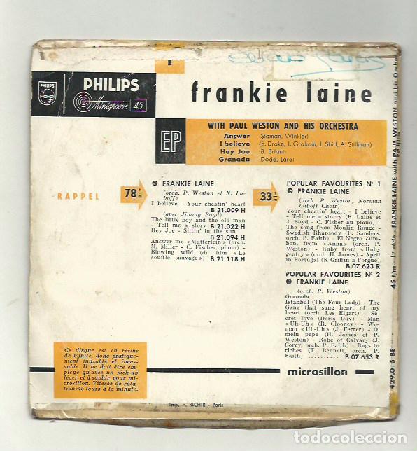 Discos de vinilo: Frankie Laine, Paul Weston - Foto 2
