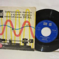 Discos de vinilo: INSTRUCCIONES MANEJO Y AJUSTE EQUIPOS ESTEREOFÓNICOS DUAL - 1966 HISPAVOX - VG/G