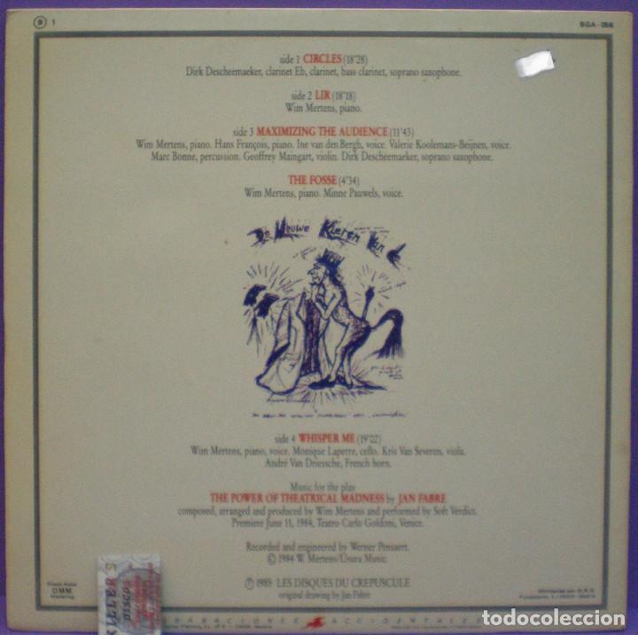 Discos de vinilo: Wim Mertens - Maximizing The Audience - 2xLP Gatefold - Foto 2