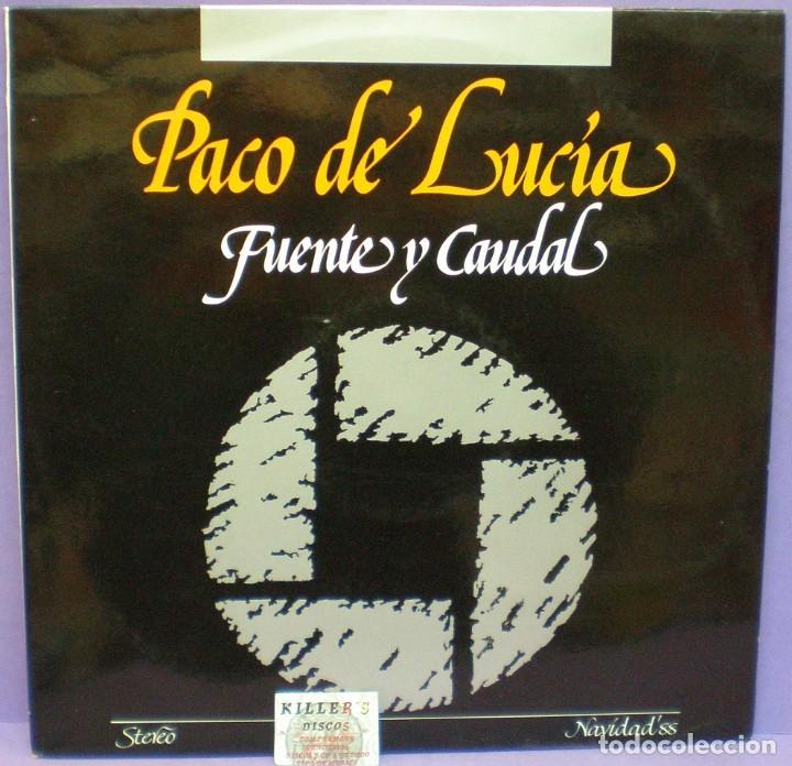 Discos de vinilo: Paco de Luc&iacute;a - Fuente y Caudal - LP . Rareza. Edici&oacute;n 50 aniversario Nacional de Reaseguros. 1988 - Foto 1
