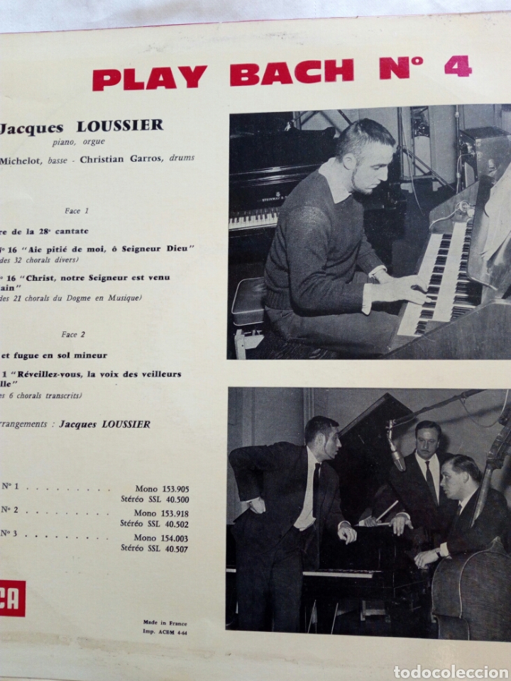 Discos de vinilo: JACQUES LOUSSIER LP - Foto 2