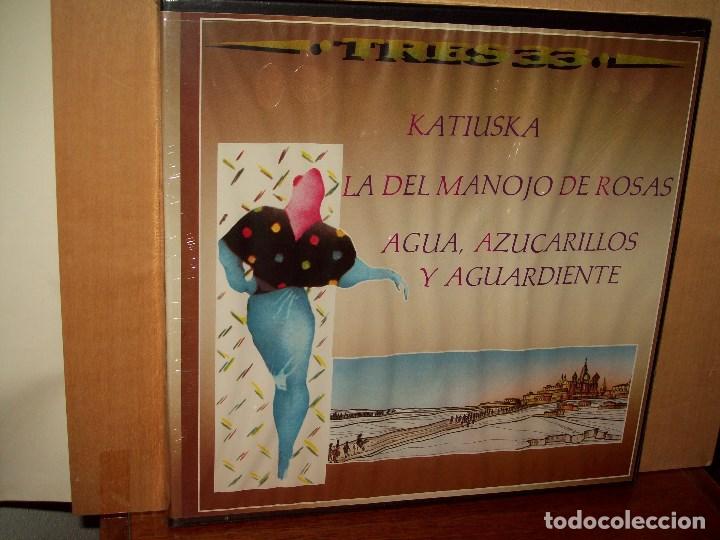 Dischi in vinile: ZARZUELAS   KATIUSKA / LA  DEL MANOJO  DE  ROSAS / AGUA , AZUCARILLO  Y  AGUARDIENTE -BOX LP TRIPLE