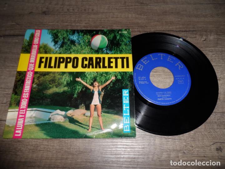 Discos de vinilo: FILIPPO CARLETTI - LA LUNA Y EL TORO +3 - Foto 1